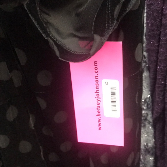 Betsy Johnson Plus Size Dot-print Sheath black,NWT - Picture 8 of 8